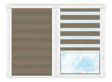 Рулонные кассетные шторы День Ночь Делия-134 цена. Купить в «Мастерская Жалюзи»