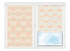 Рулонные кассетные шторы День Ночь Камино-385 цена. Купить в «Мастерская Жалюзи»