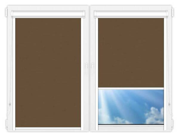 Рулонные шторы UNI Лусто-коричневый цена. Купить в «Мастерская Жалюзи»