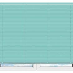 Алюминиевые горизонтальные жалюзи бирюзовые №427