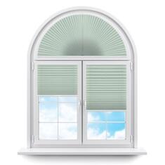 Плиссе арочные (шторы, жалюзи) флаер перл олисковый