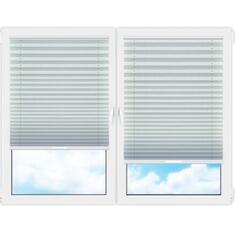 Плиссе (шторы, жалюзи) краш перл молочный