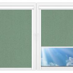 Кассетные рулонные шторы UNI Металлик-малахит